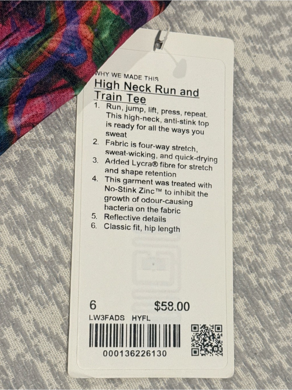Lululemon /// Women’s High Neck Running and Training T-Shirt - Hyper Flow Multi - Picture 8 of 11